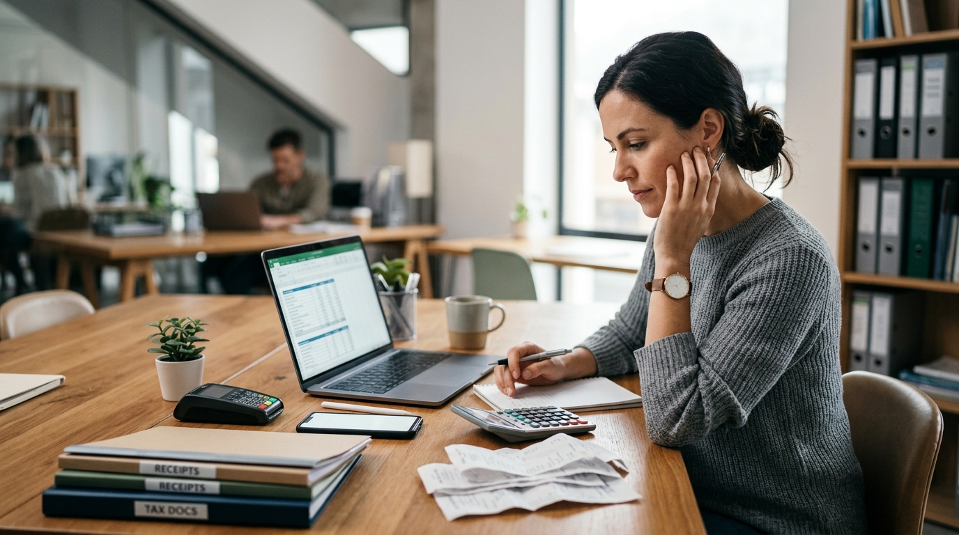 Illustration: How to Track Business Expenses for Taxes in 2026: A Freelancer's Playbook