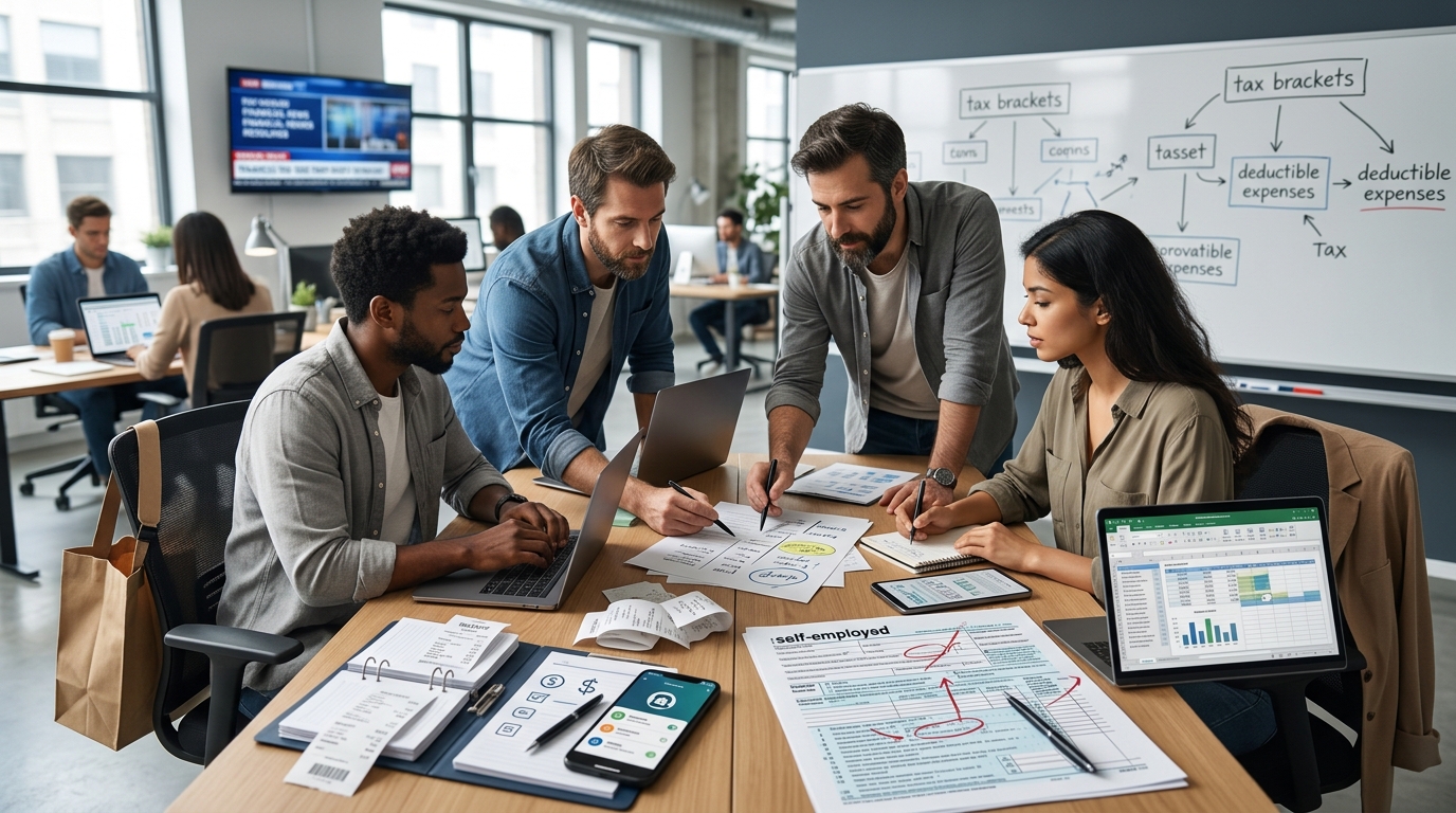 Illustration: Self-Employment Tax Deduction Strategies for Gig Workers 2026